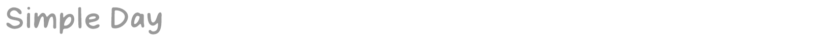 Simple Day font preview
